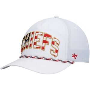 ‘47 Brand Kansas City Chiefs White Stars and Stripes Trucker Hat OSFA